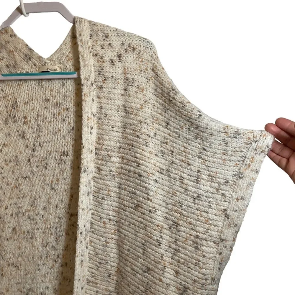 Universal Thread Open Cardigan Shrug Sweater Cream Multicolor Speckled One Size
